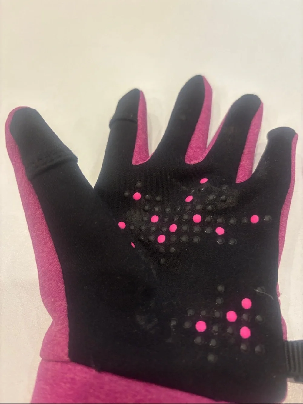 Head kids pink touchscreen gloves size M